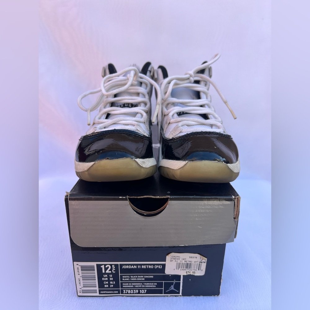 Jordan 11 Retro Concord White/Black Kids 12.5C